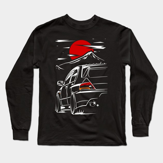 Mitsubishi Evolution IX Long Sleeve T-Shirt by racingfactory